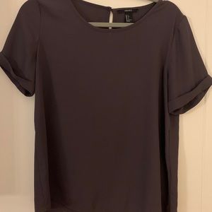 Rolled sleeve blouse